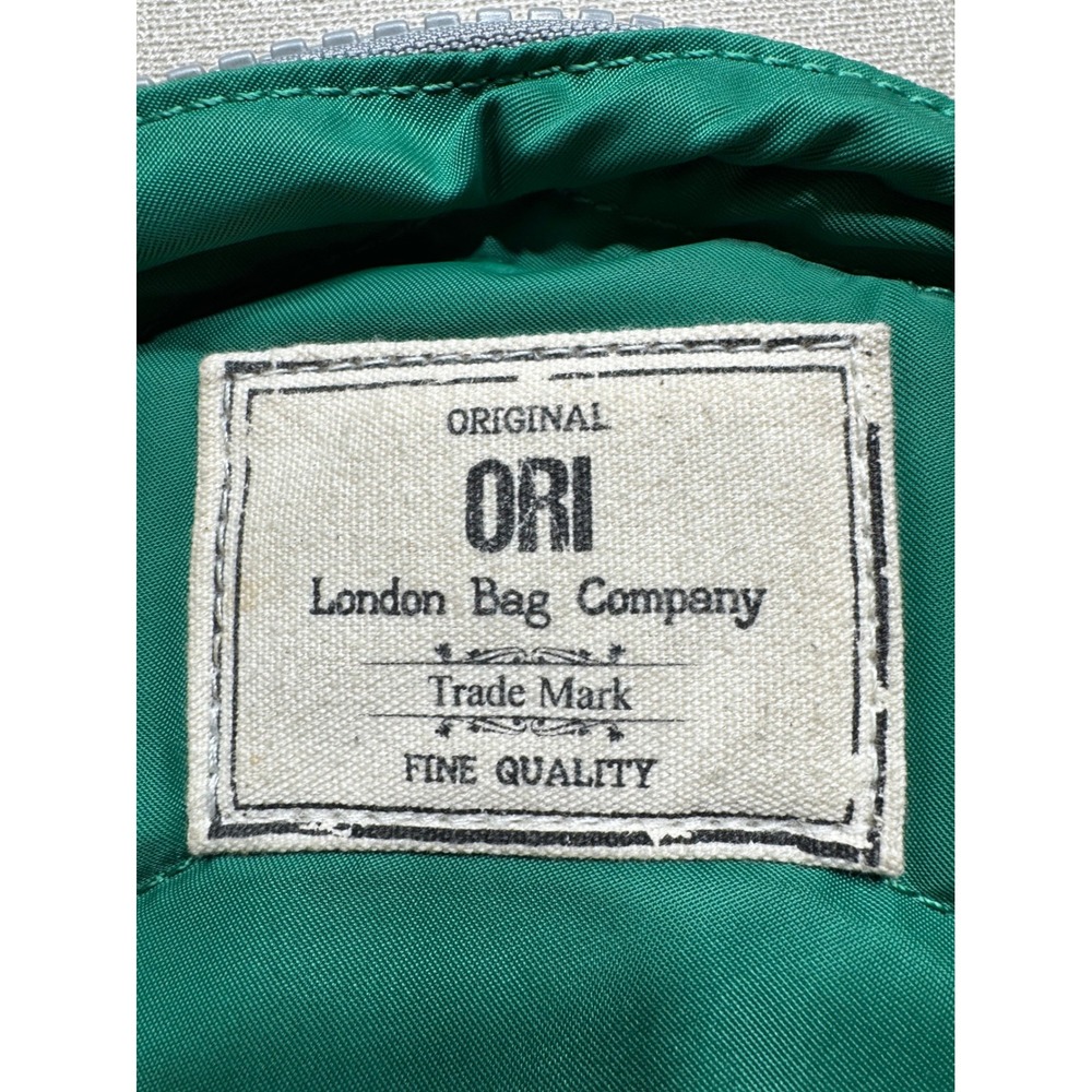ORI London Bag Company Green Round Nylon Crossbody Bag Circular Quilted Small - Picture 8 of 9